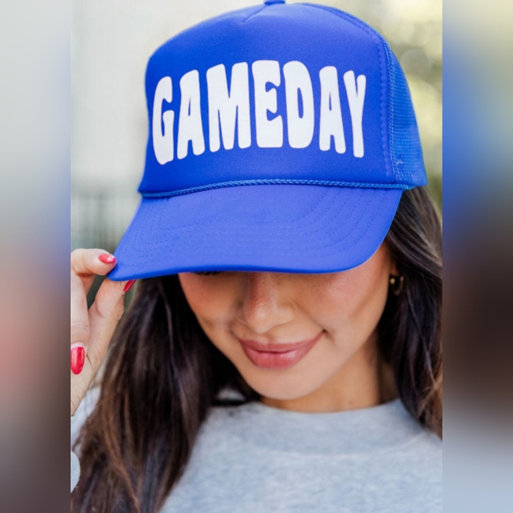 Game Day 🔥Trucker hat in Royal Blue.